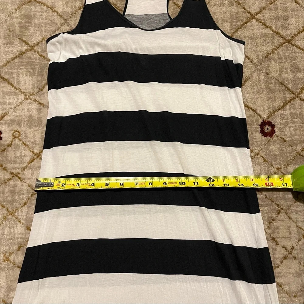 Denim & Supply Ralph Lauren Women's Maxi Dress Small Sleeveless Black & White - Picture 8 of 9